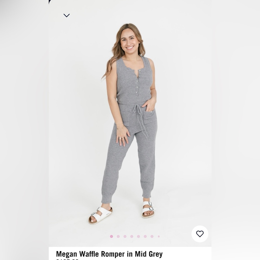 NWT Smash and Tess Megan Waffle Romper Size XL